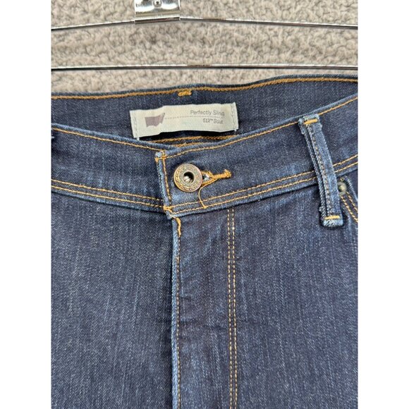 Levis Womens Perfectly Slimming 512 Bootcut Jeans Sz 14 32X32 - Picture 3 of 11